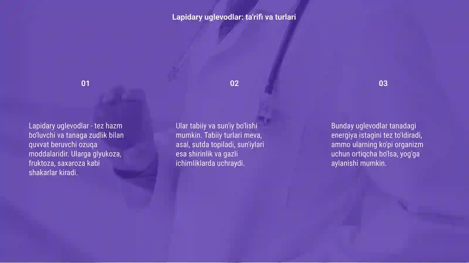 Lapidary uglevodlar oqsillar 3