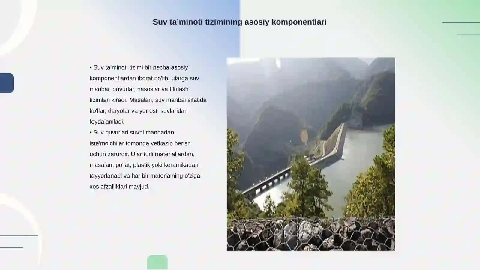 Suv ta’minoti tizimida ishlatiladigan jihozlar 3