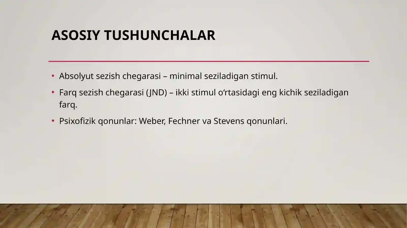 Sezgi psixofizikasi 3