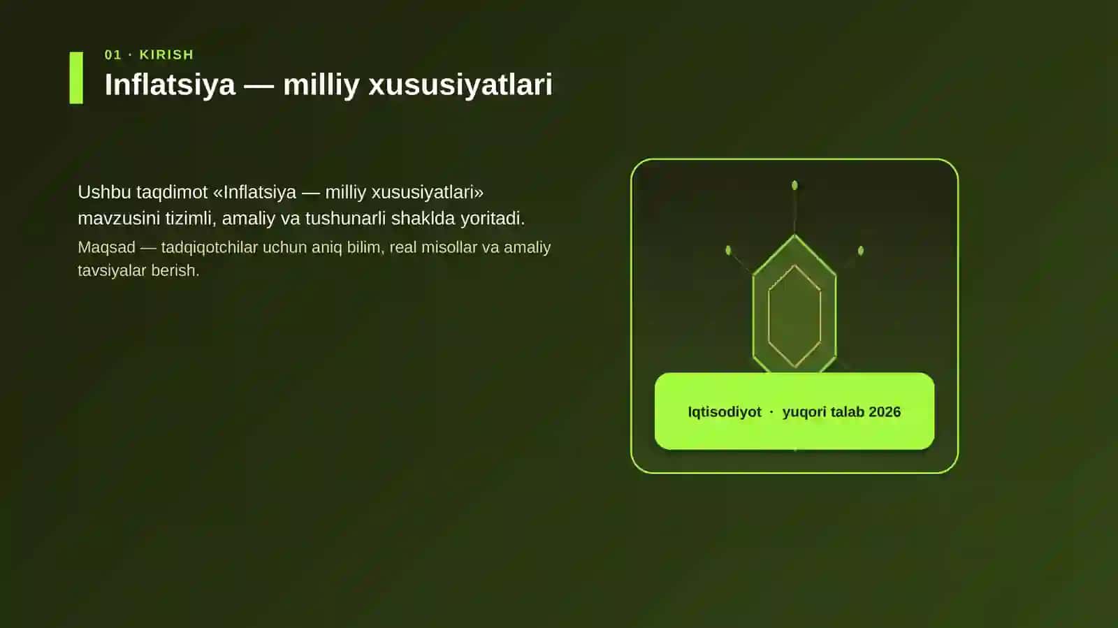 IQTISODIYOT Inflatsiya — milliy xususiyatlari 3