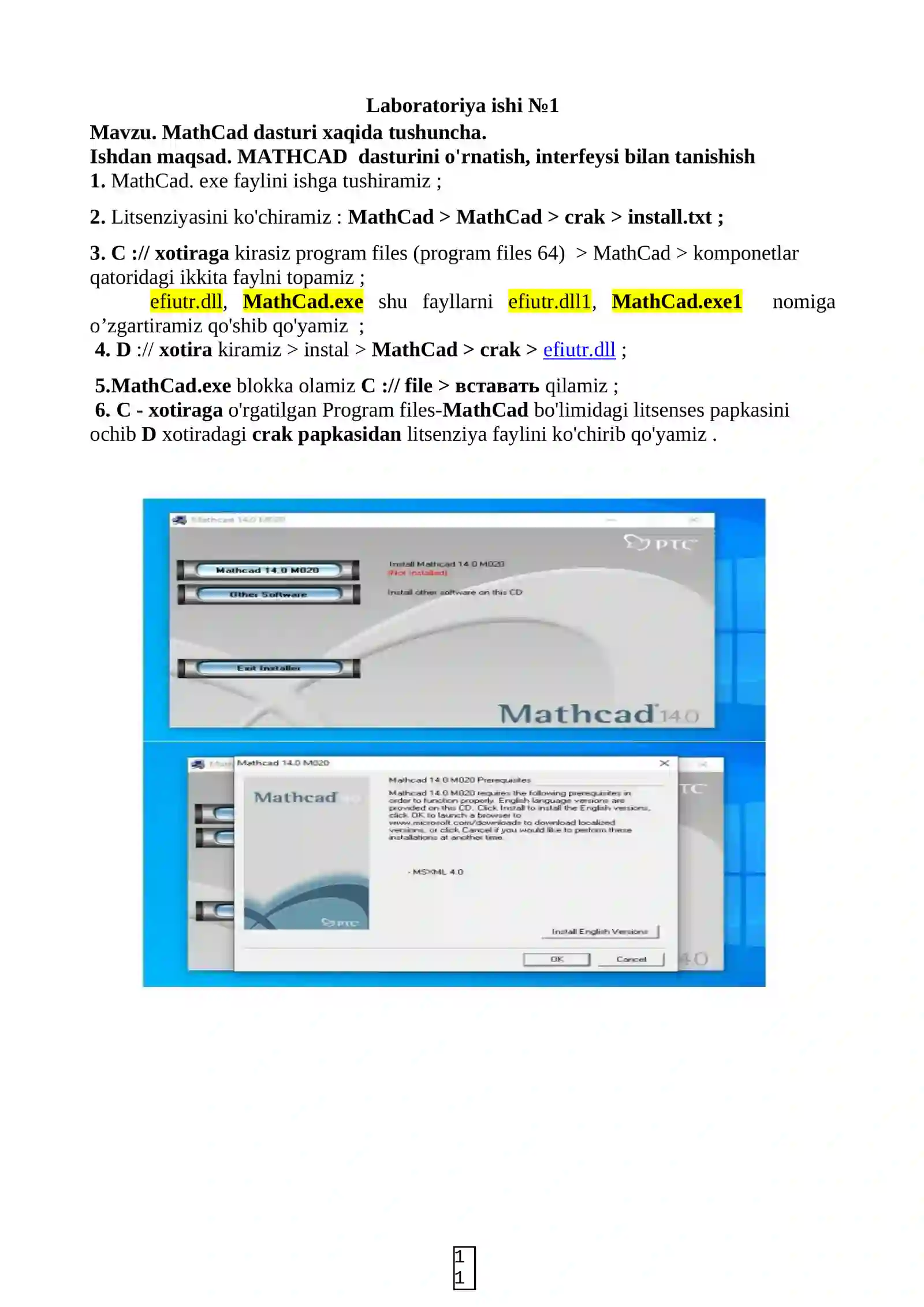 MathCad dasturi o'rnatish 3