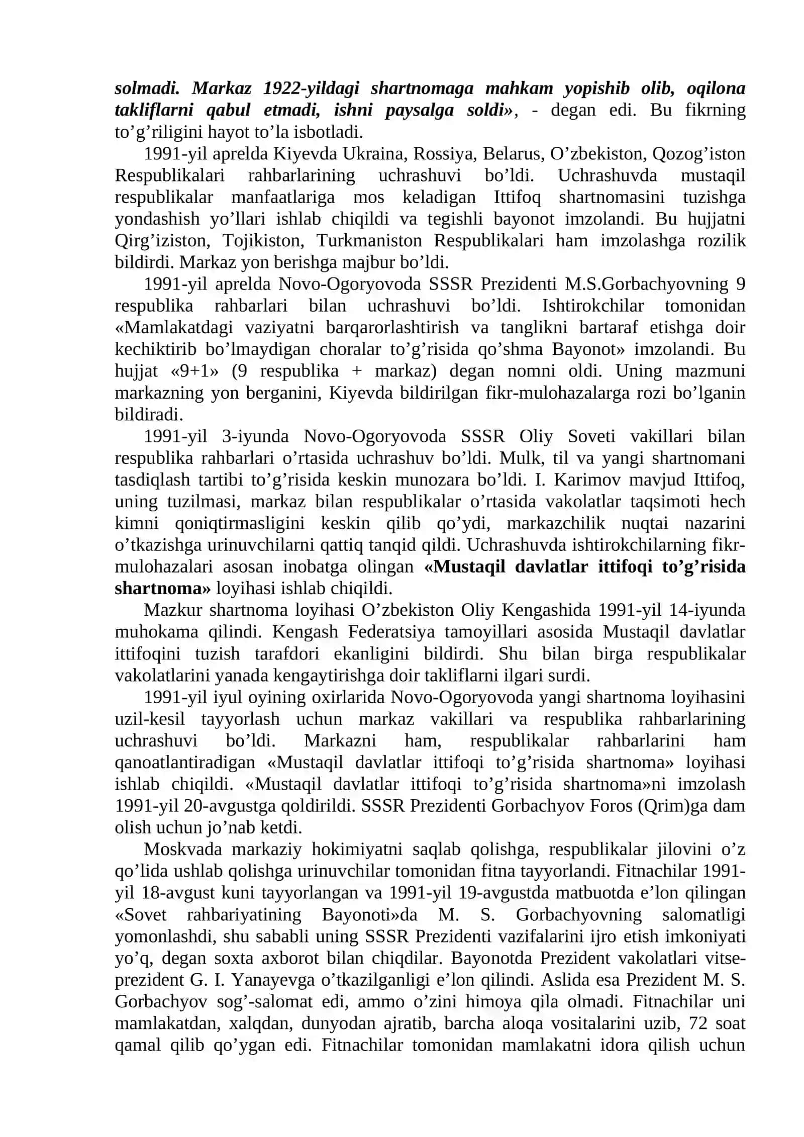 O’zbekiston Respublikasi mustaqilligining e’lon qilinishi 3