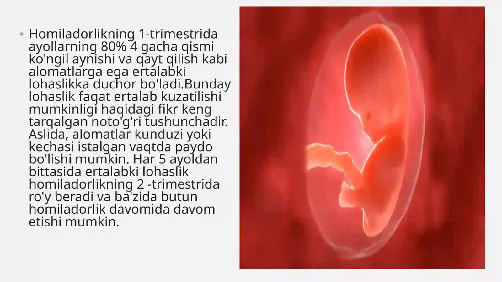 Xomiladorlik davri trimestrlarining psixologik xususiyatlari. 3