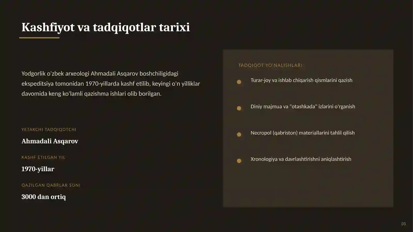 BRONZA DAVRI MARKAZIY OSIYOSI 3