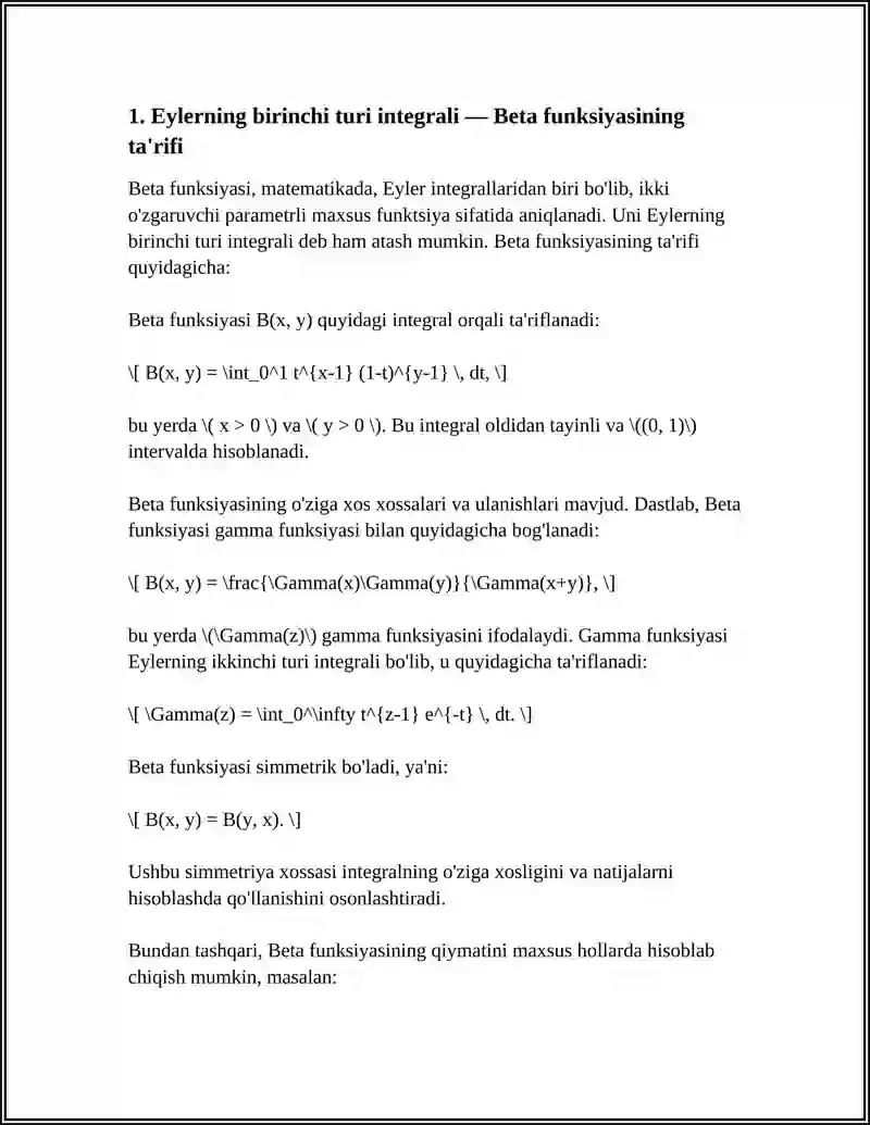 Beta funksiyasi 3