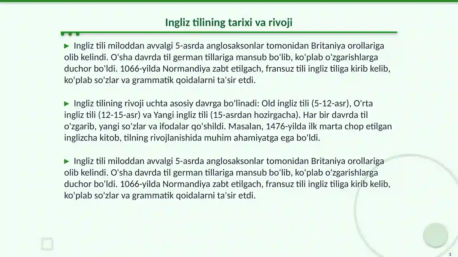 Ingliz tili haqida 3