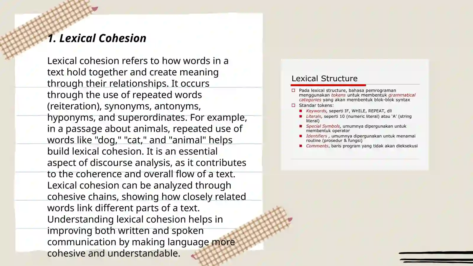 Lexical strategies 3
