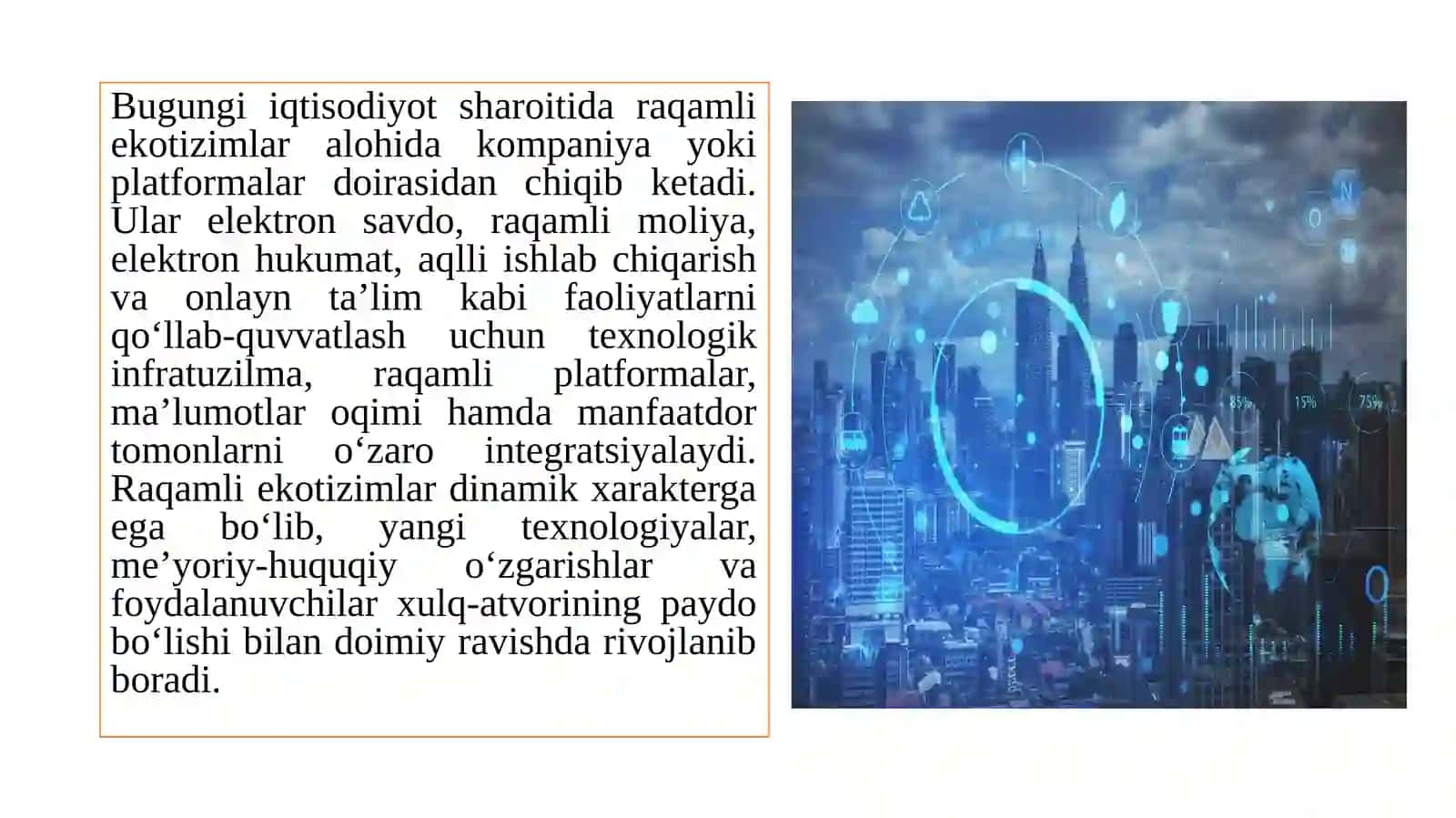 Raqamli eқоtizimlar 3