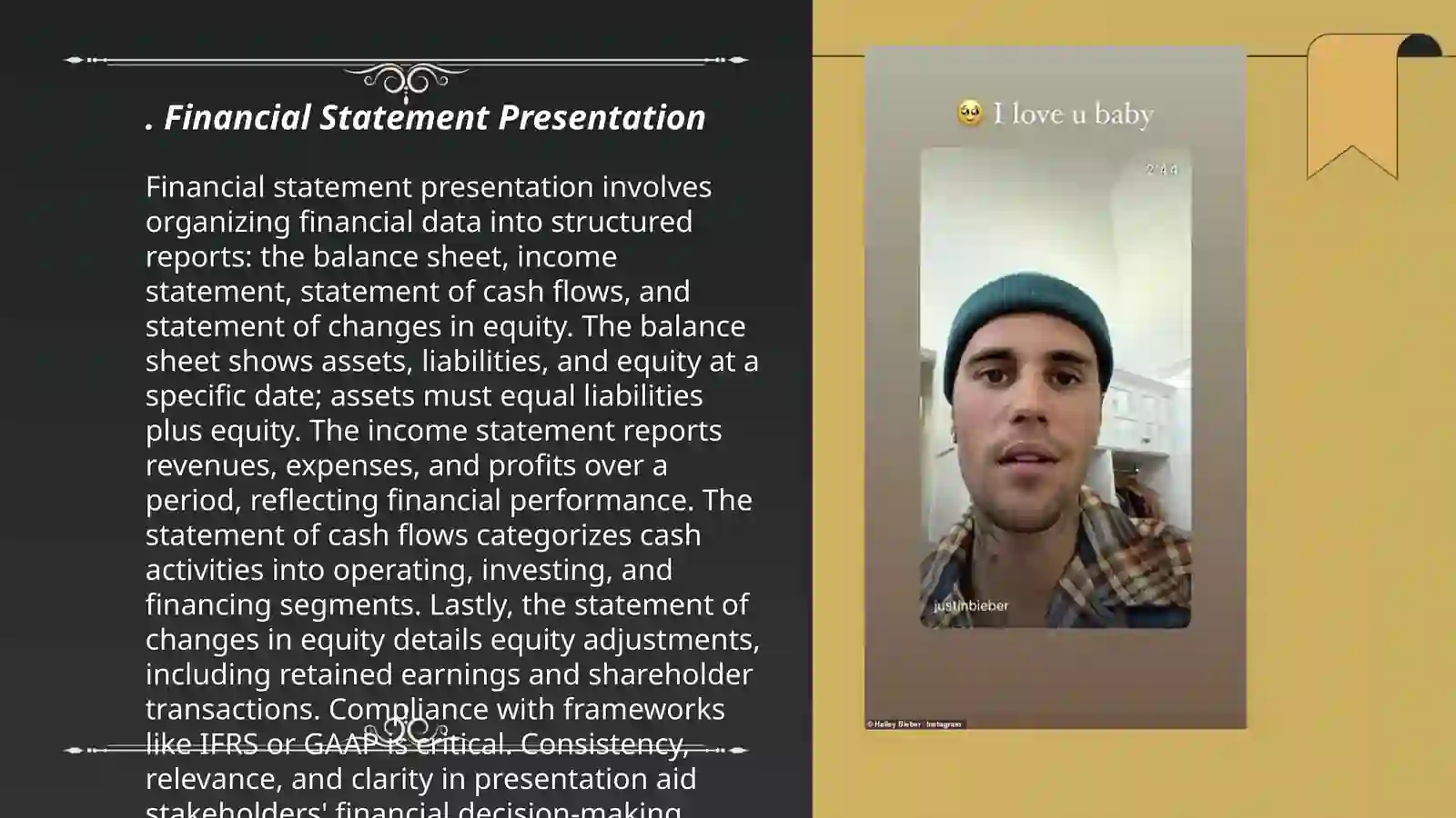 Financial Statement Presentation 3