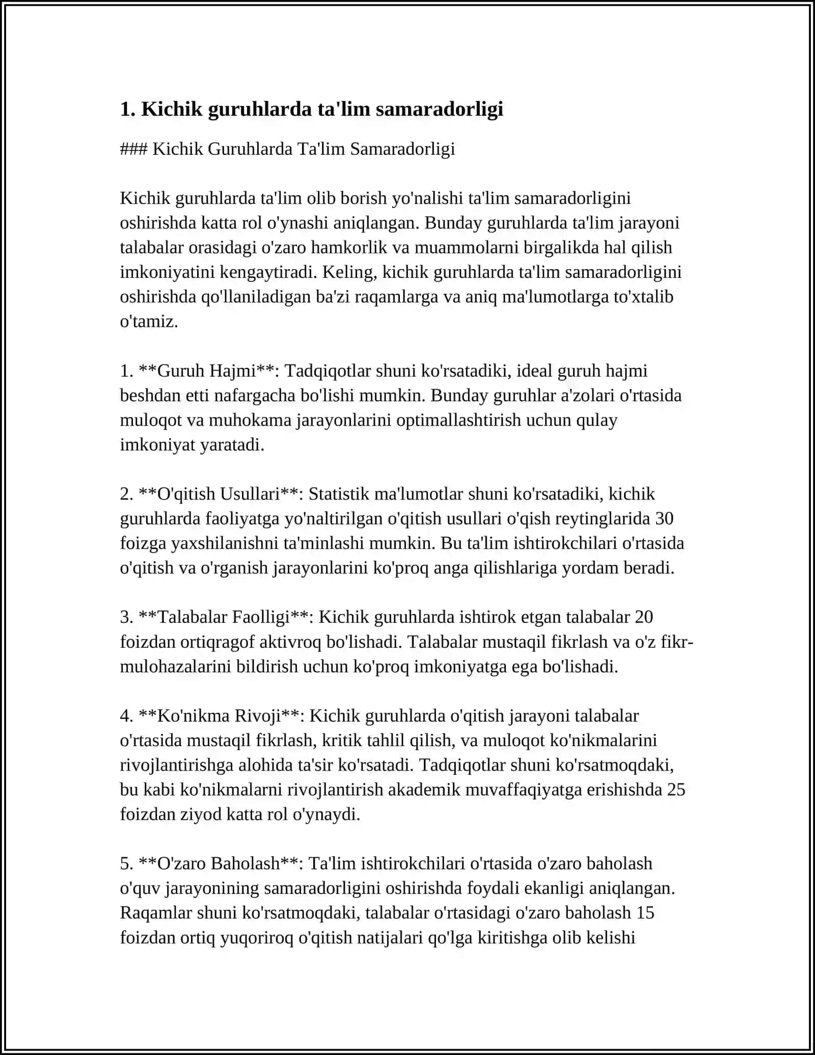 Gospital pedagogikani kichik guruhlarda yoki individual tashkil etishning xususiyatlari va ta'lim texnologiyalarni qo'llash usullari 3