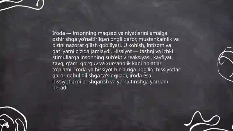 Iroda va hissiyot 3