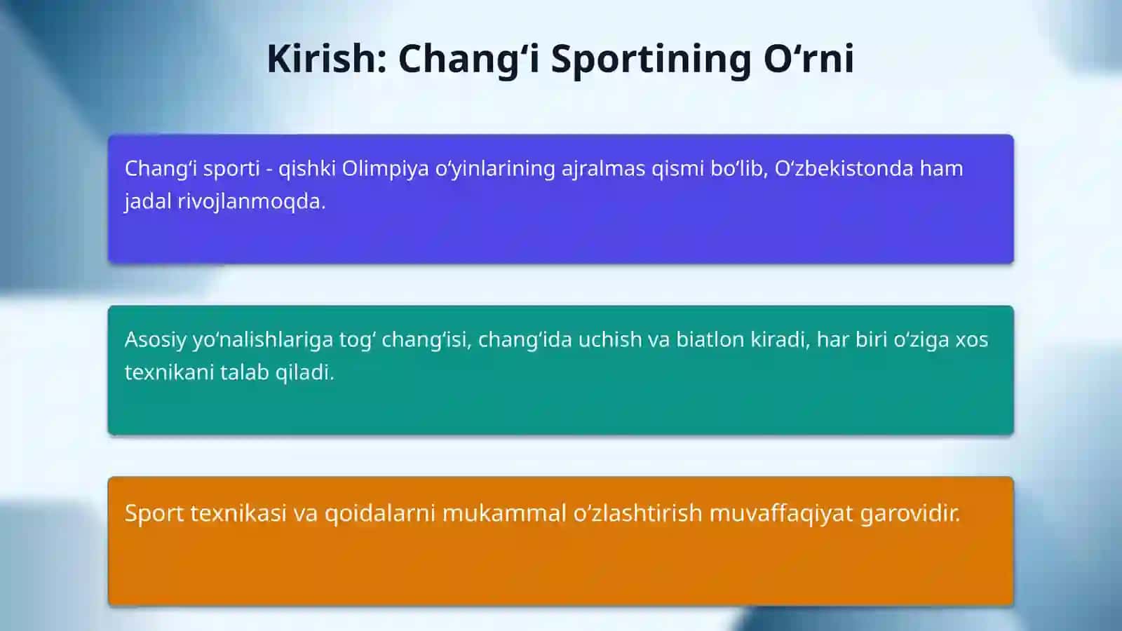 TO‘G‘ CHANG‘I SPORT TURINING TEXNIKASI VA O‘YIN QOIDALARI. 3
