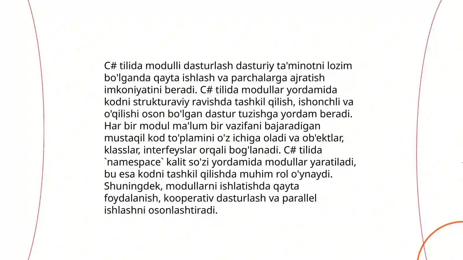 C# va boshqa tillarda ( Pascal, C++) modulli dasturlash 3