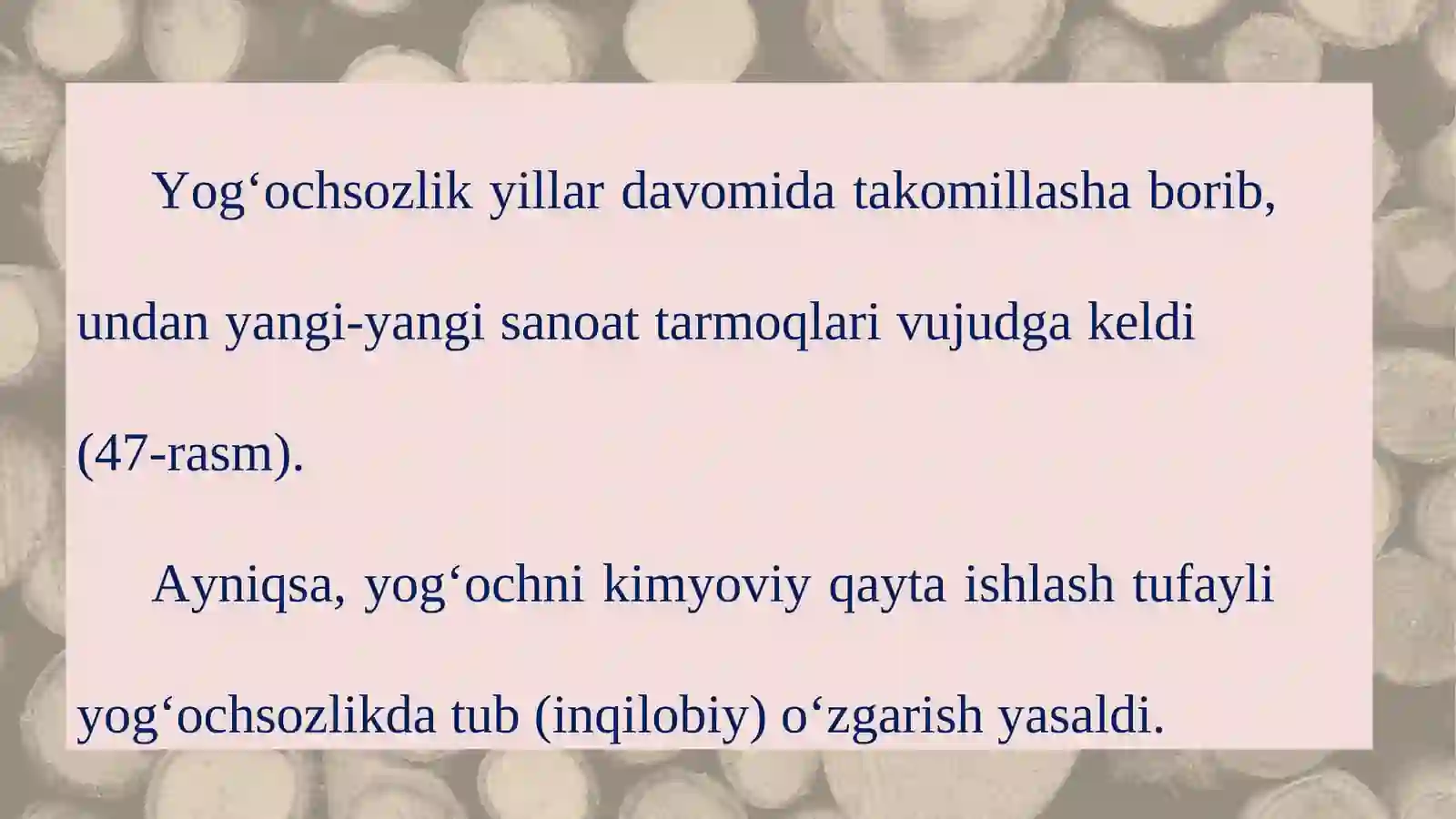 Yog‘ochni qayta ishlash sanoati 3