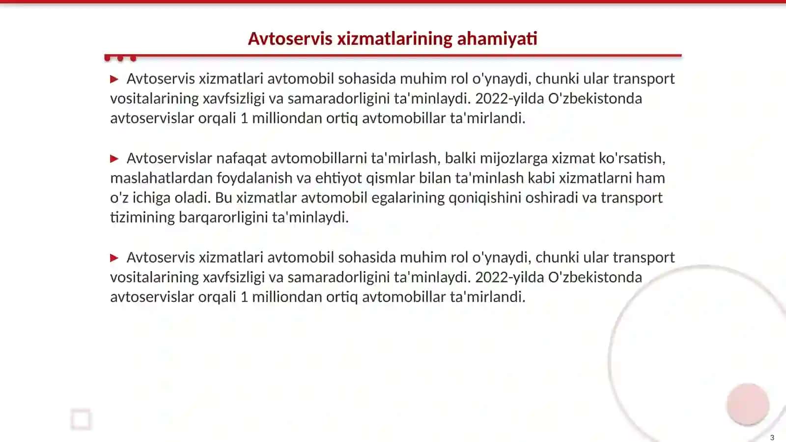 Avtoservis xizmatlarini sertifikatlashtirish maqsadi va vazifalari 3