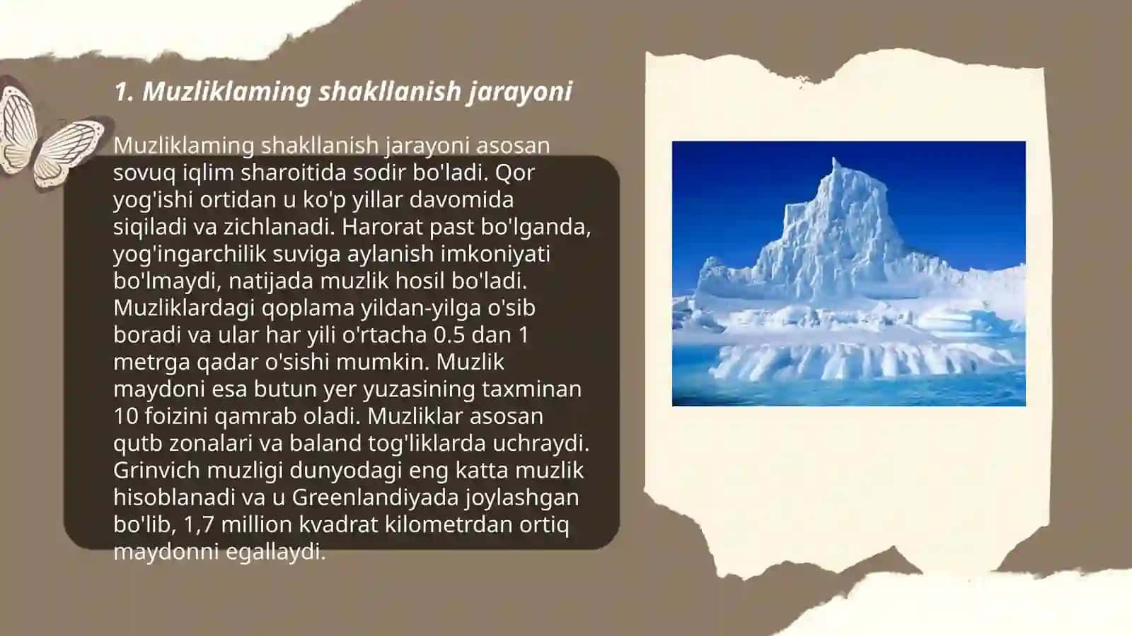 Muzliklaming hosil bo lishi va ularning rejimi 3