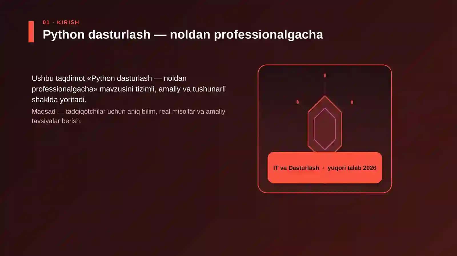 Python dasturlash — noldan professionalgacha 3