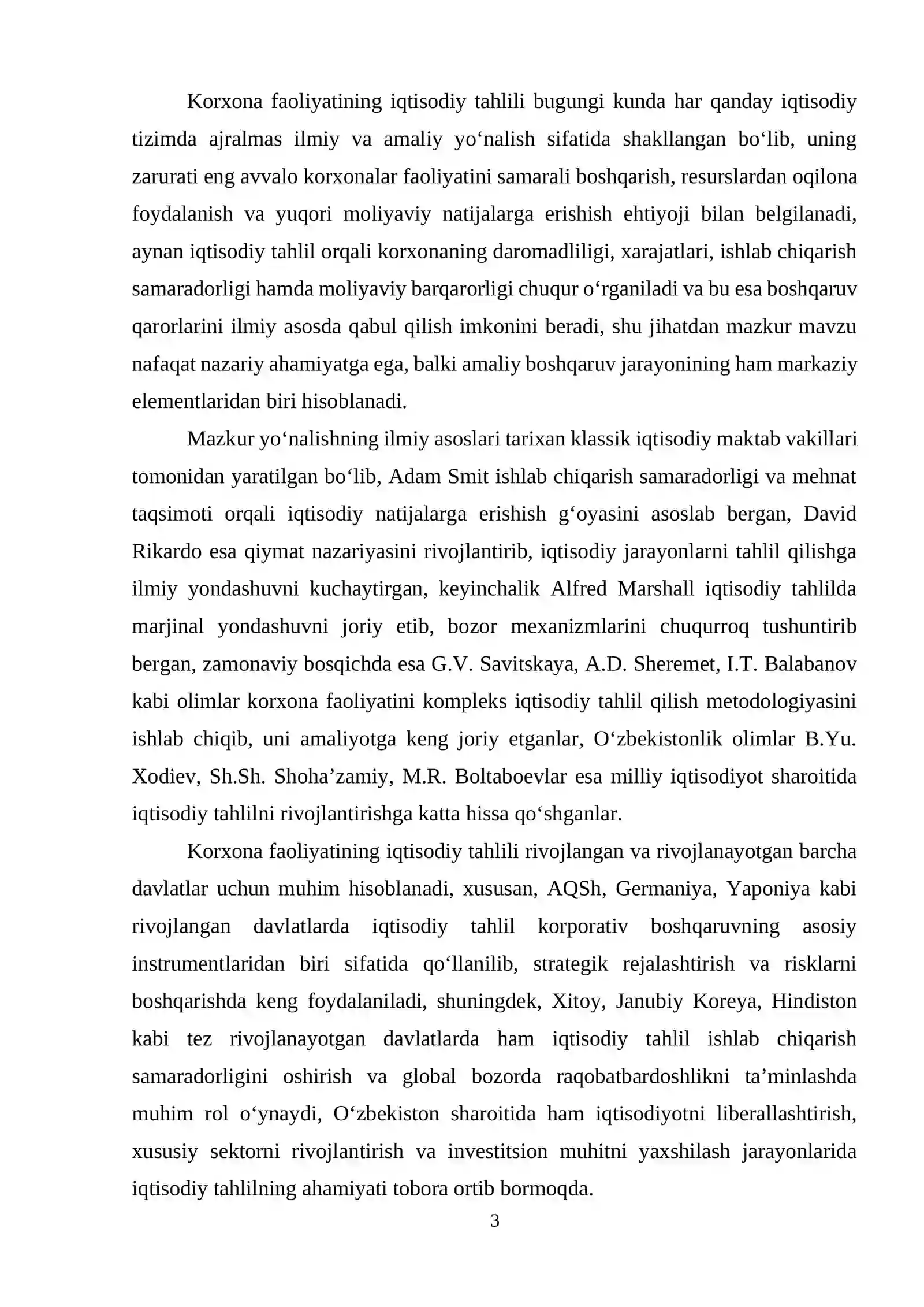 Korxona faoliyatining iqtisodiy tahlili va uning ahamiyati 3
