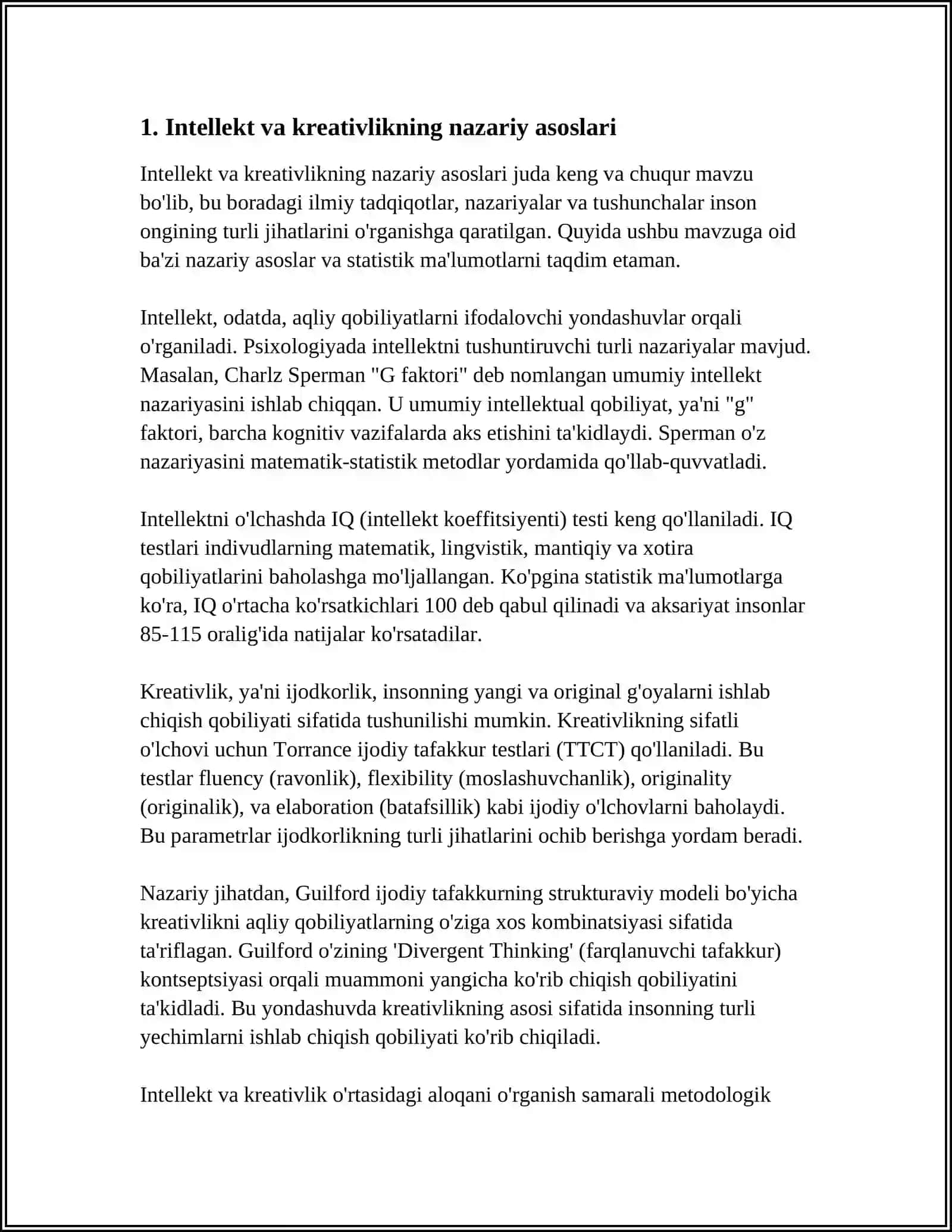 INTELLEKT VA KREATIVLIK NAZARIYALAR 3