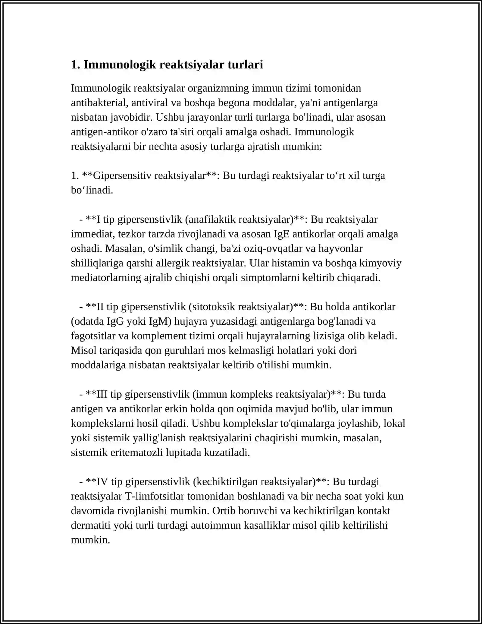 IMMUNOLOGIK REAKSIYALARNING MORFOLOGIK ASOSLARI 3