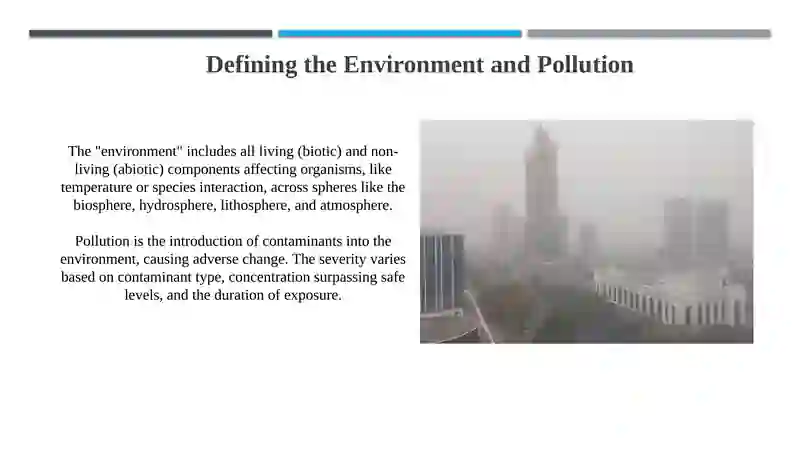 Presentation on The Environment and Pollution 3