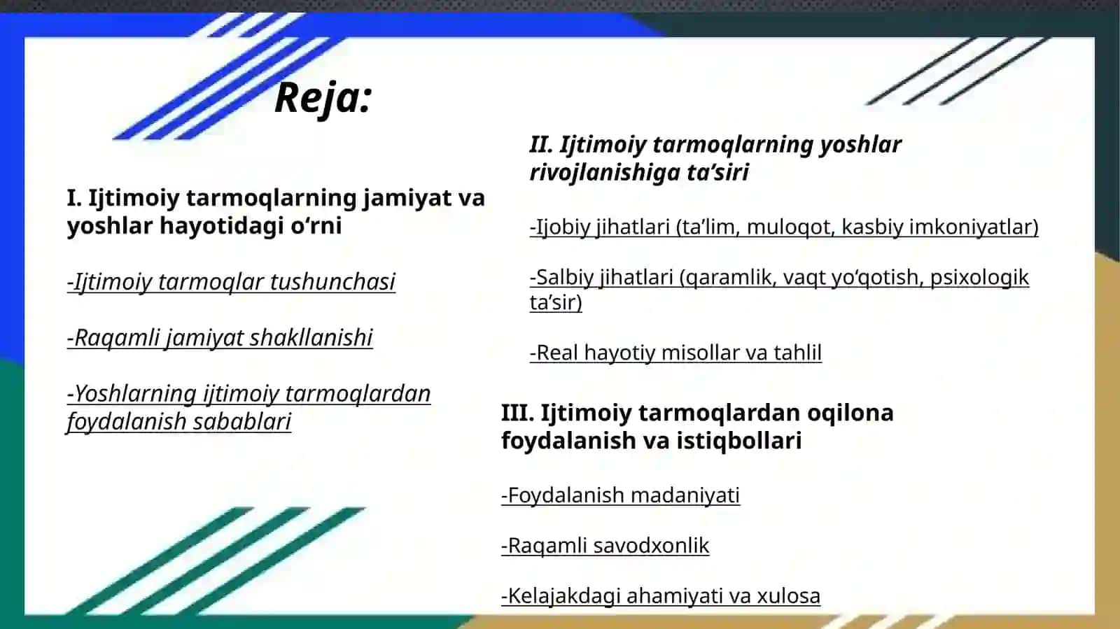 Ijtimoiy tarmoqlar yoshlar uchun foydali 3