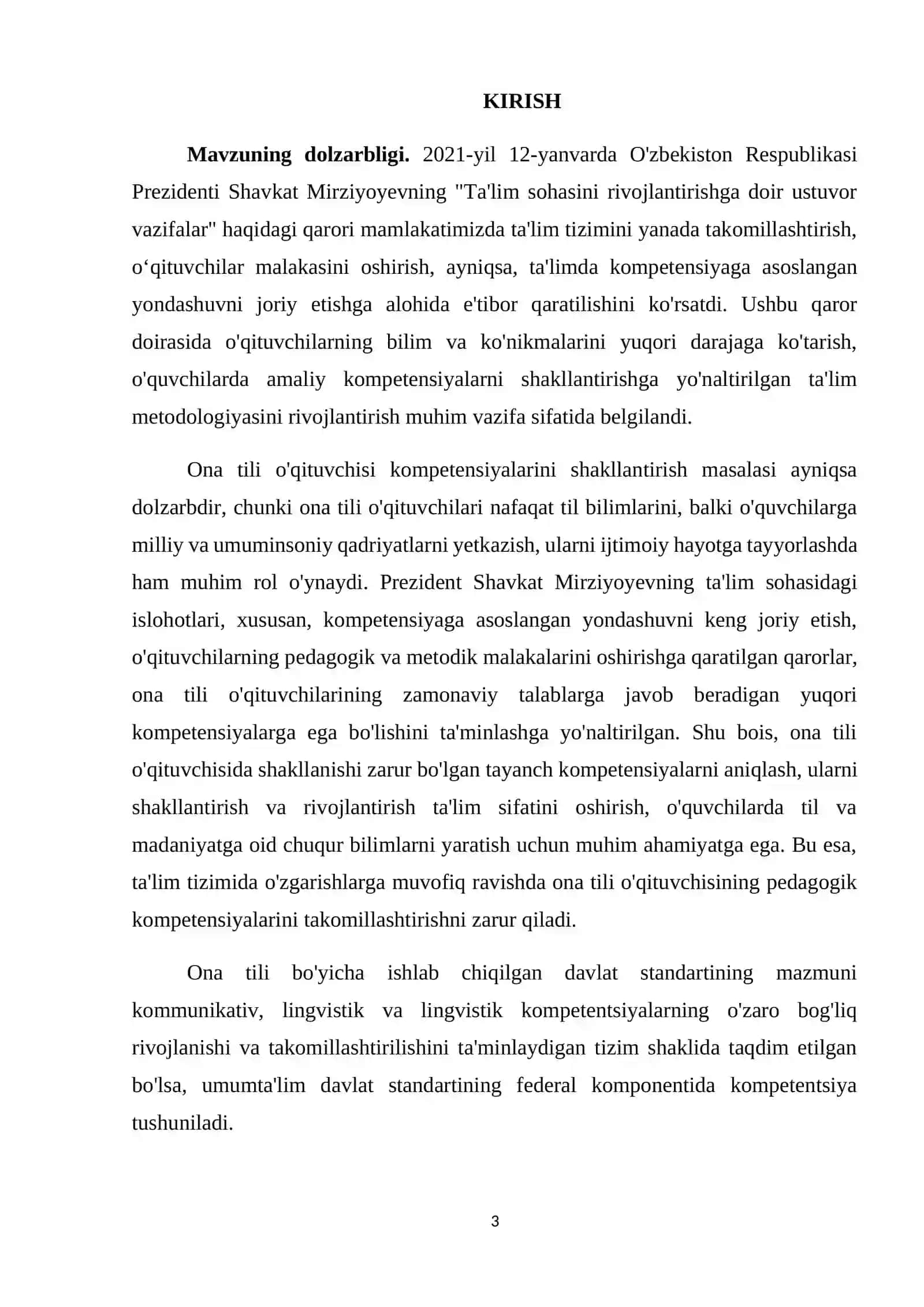 Ona tili o'qtuvchisida shakllanishi zarur boʼlgan tayanch kompetensiyalar 3