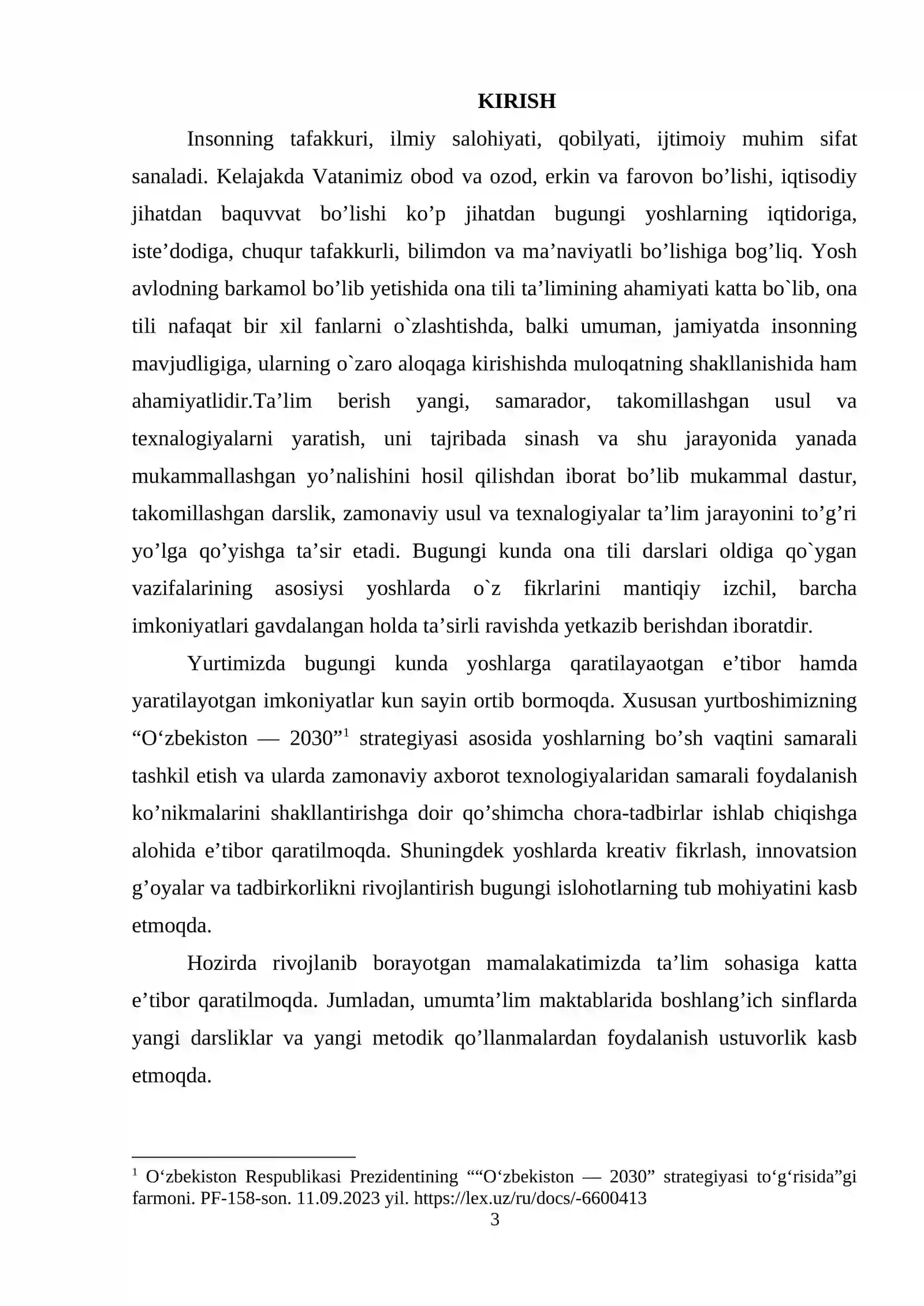BOSHLANG‘ICH SINF ONA TILI VA O‘QISH SAVODXONLIGI DARSLARIDA TEXNIKA VOSITALARIDAN FOYDALANISH 3