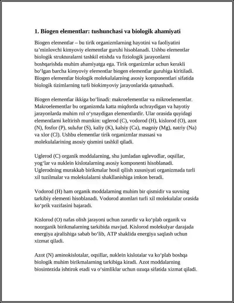 BIOGEN ELEMENTLAR 3