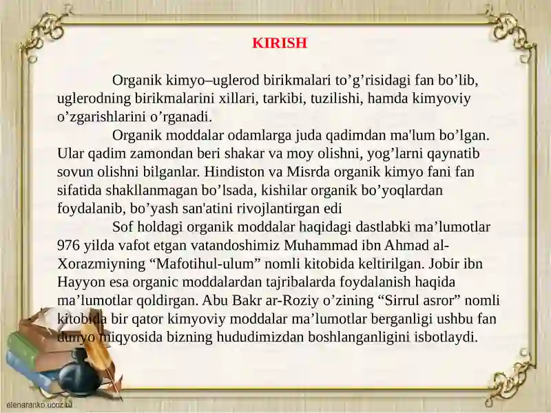 Organik kimyo 3
