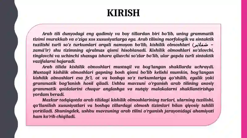 Kishilik Olmoshlari 3