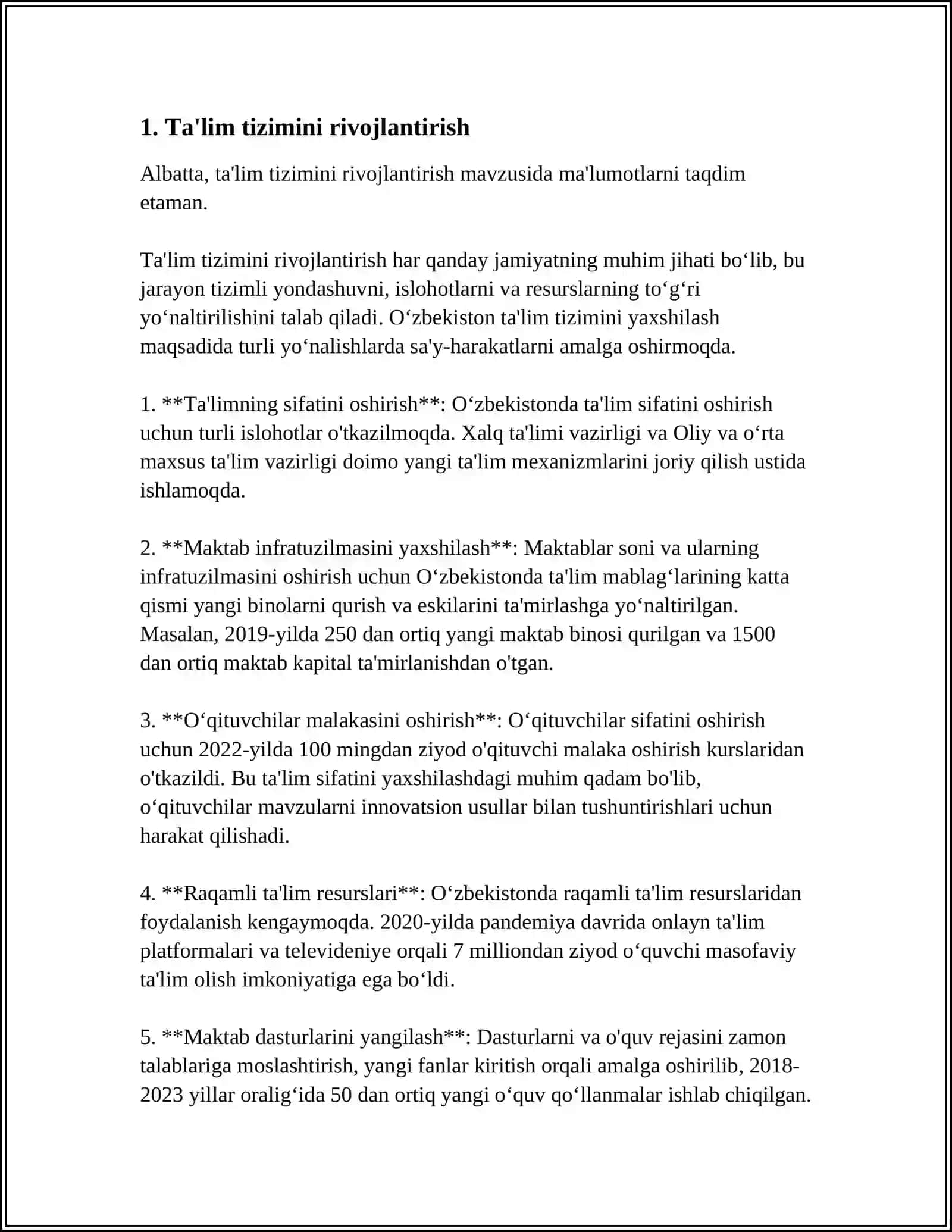 RIVOJLANISHNI DAVRLASHTIRISH MUAMMOSI 3