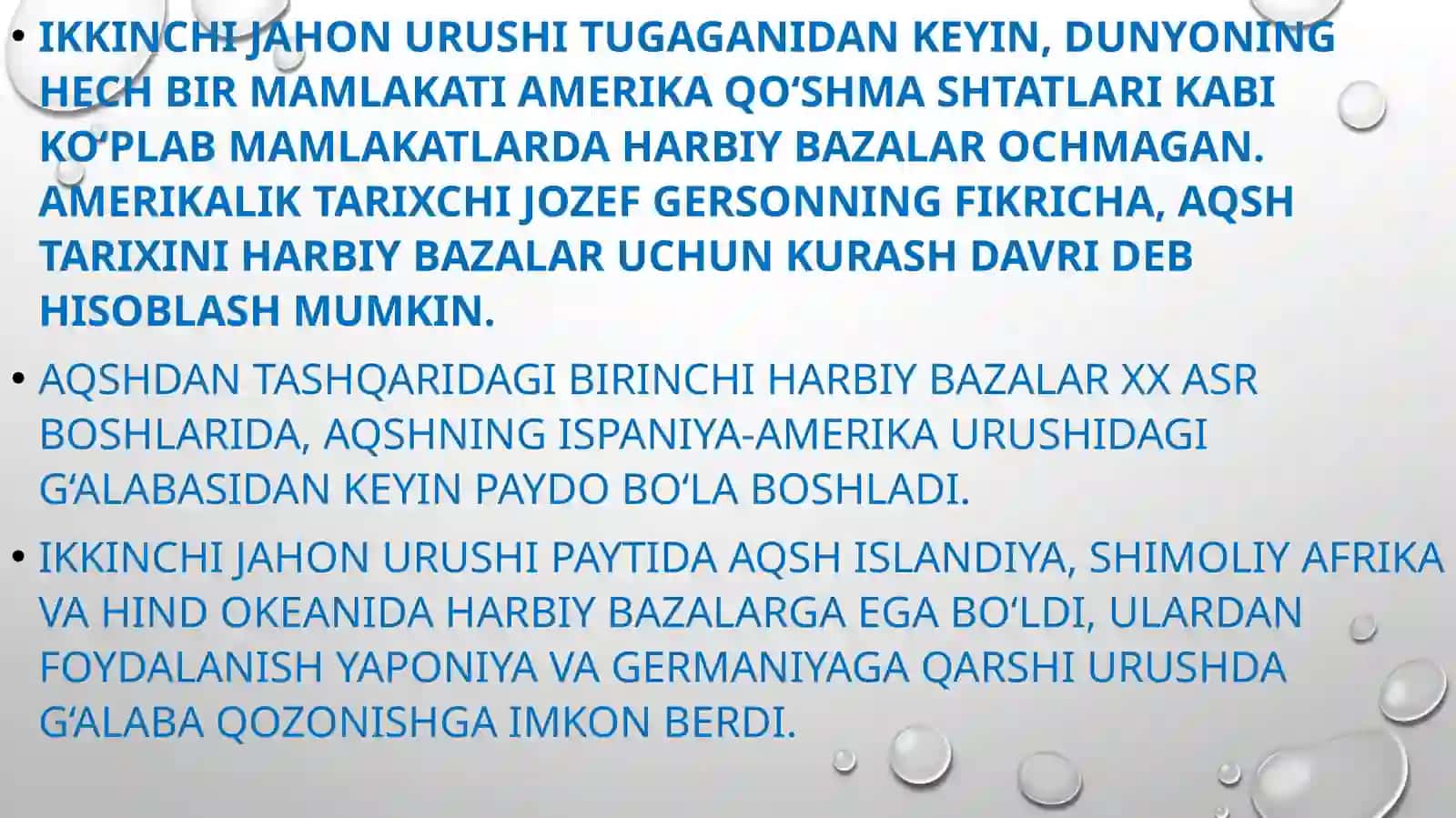 AQSH harbiy bazalari vatashqisiyosati 3