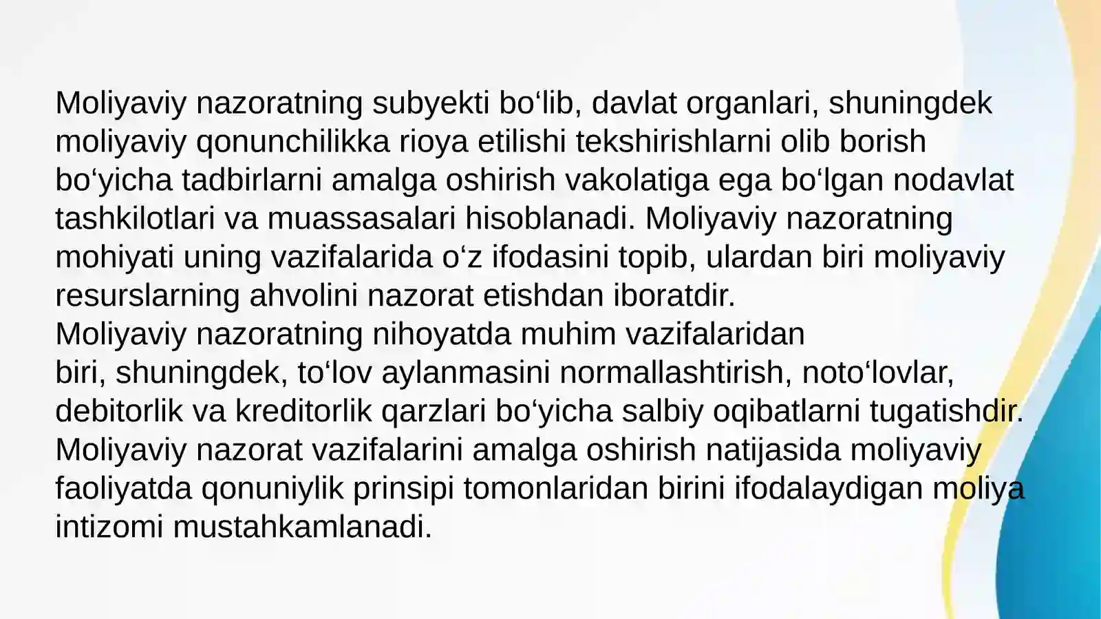 Davlat moliyaviy nazorati 3