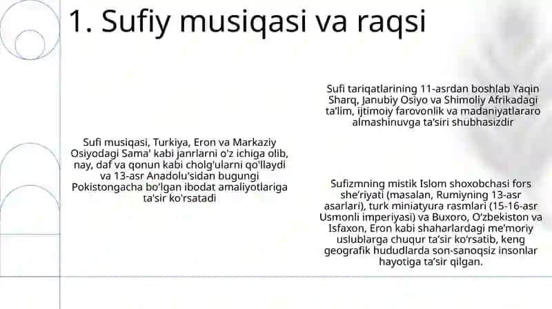 Tasavvuf taʼlimotining Sharq madaniyatiga taʼsiri 3