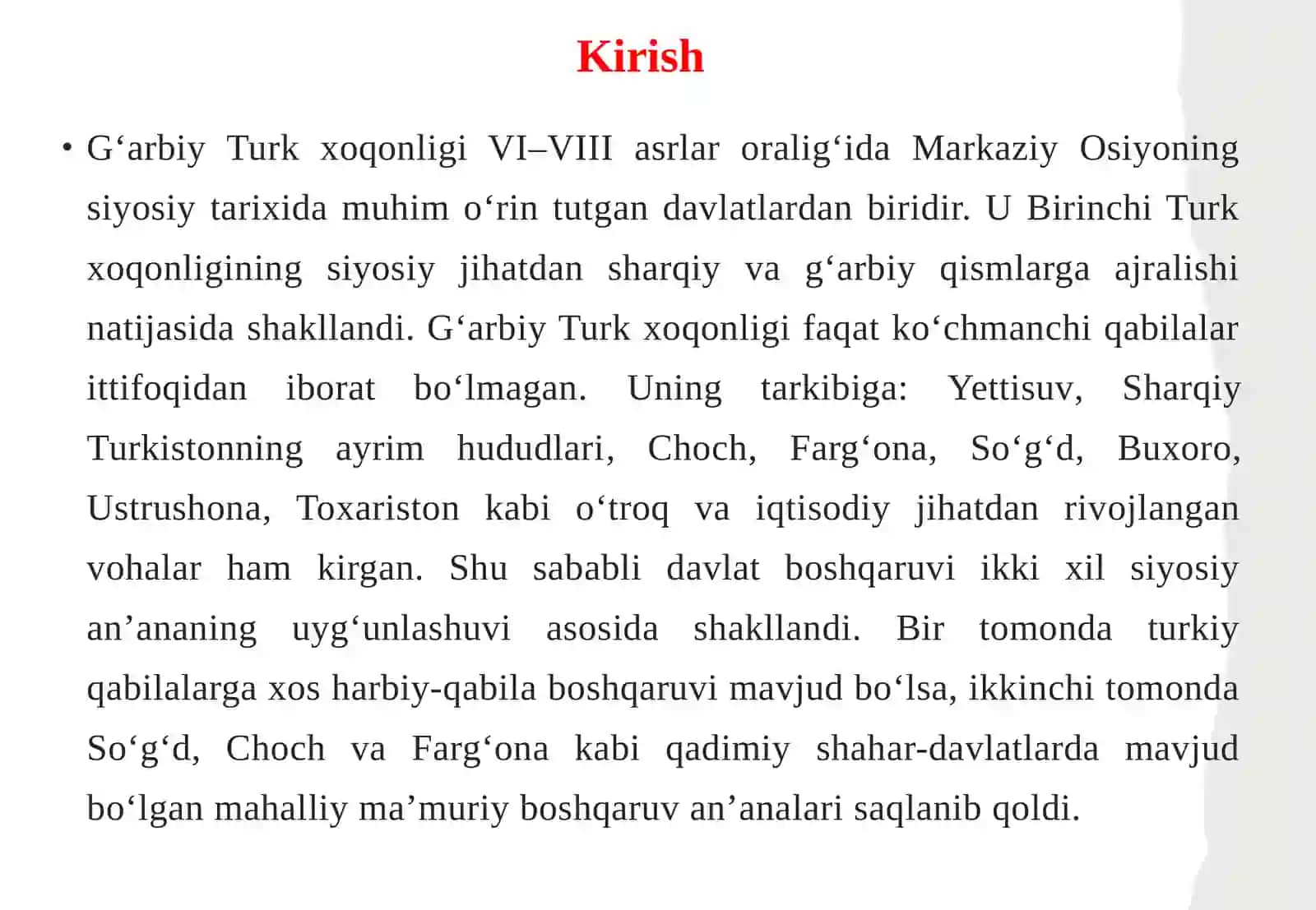 G ‘arbiy Turk xoqonligi: ma’muriy boshqaruv tizimi va mahalliy hokimliklar 3