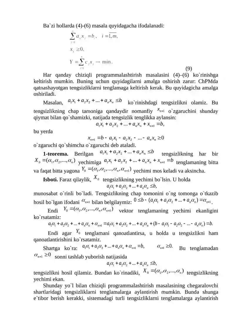 Chiziqli programmalashtirish 3