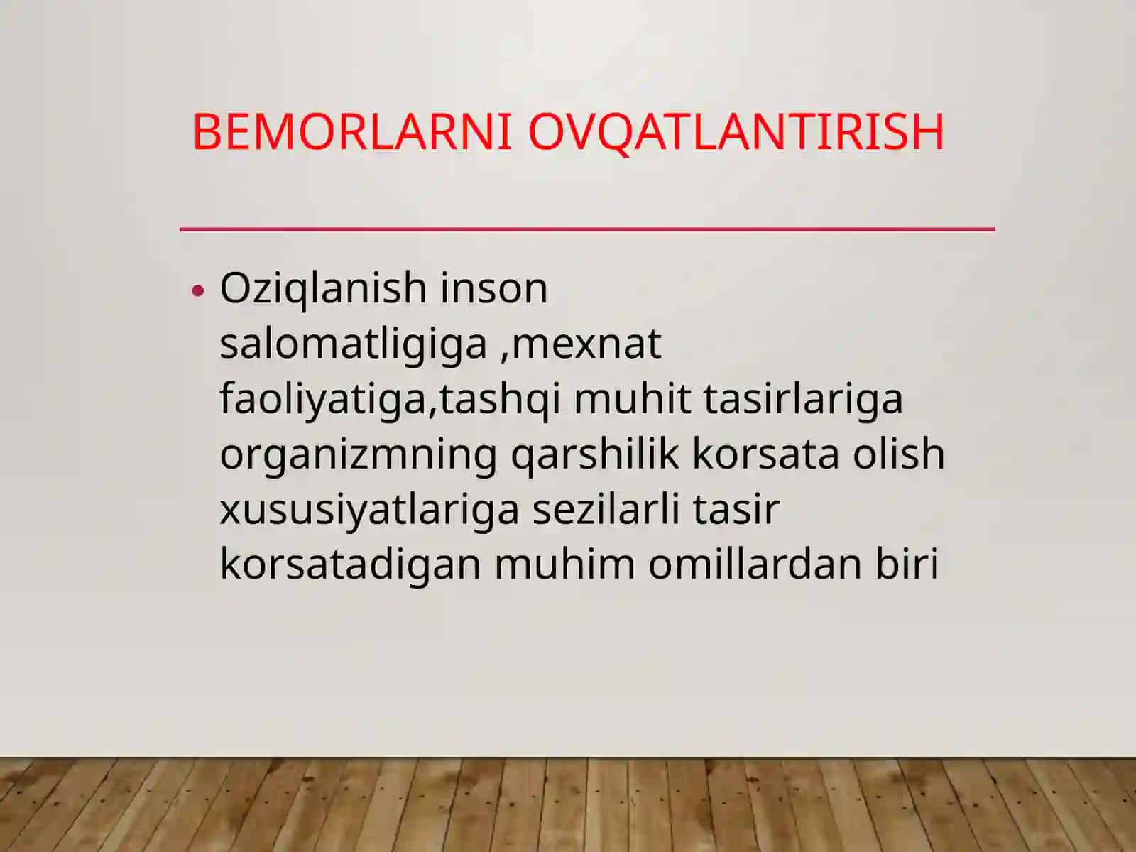 Bemorlarniovqatlantirish 3