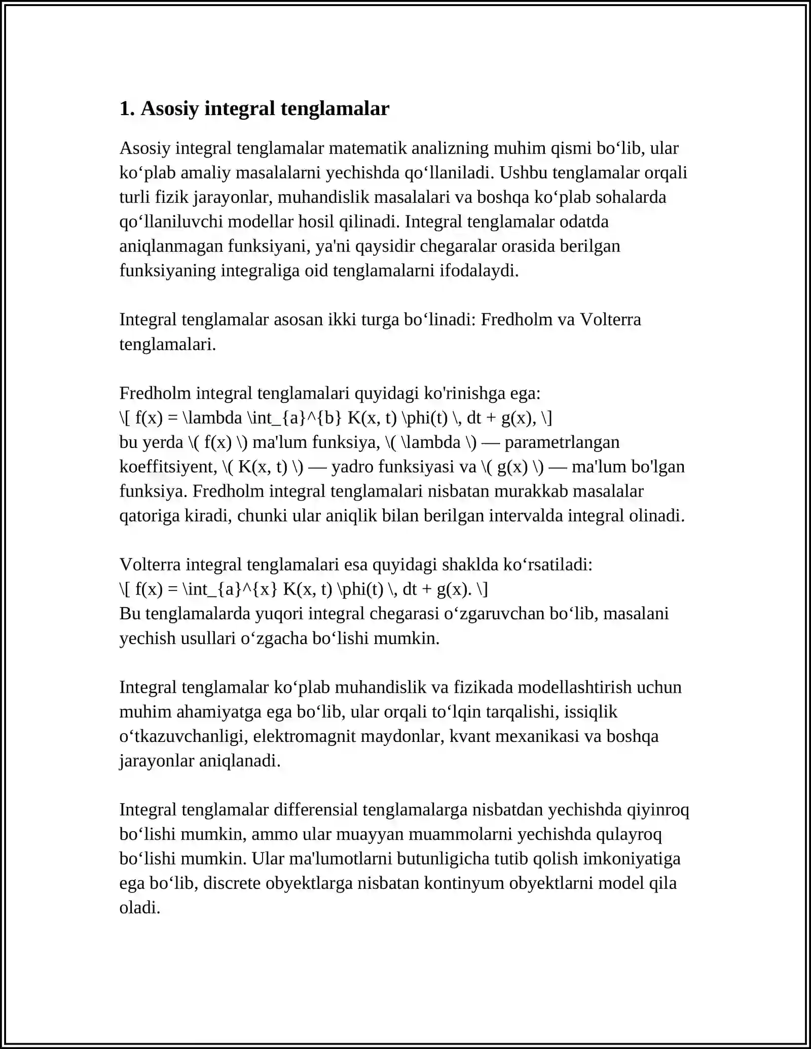 INTEGRAL TENGLAMALAR 3