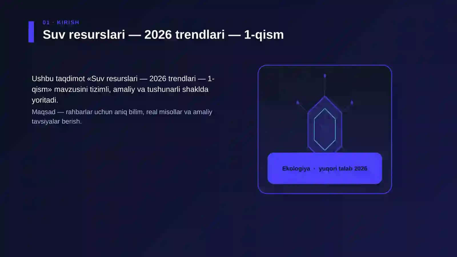 Suv resurslari — 2026 trendlari — 1-qism 3