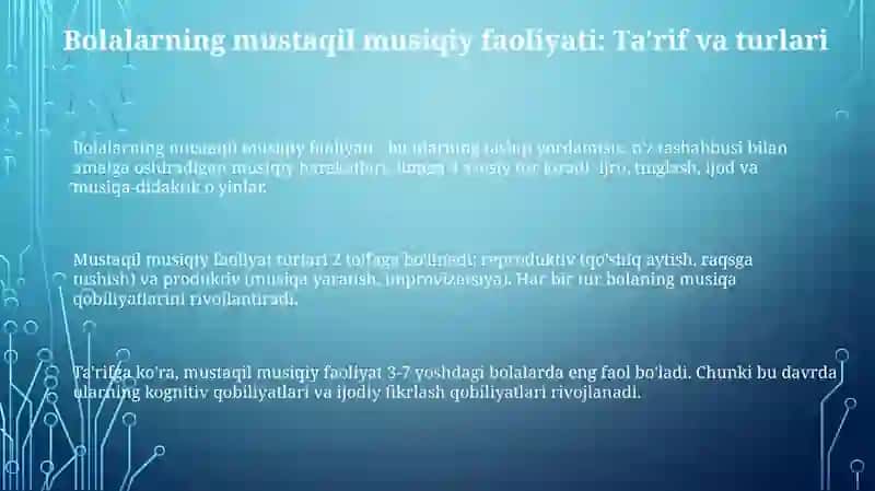 Bolalarning mustaqil musiqiy faoliyatimazmunivaahamiyati 3