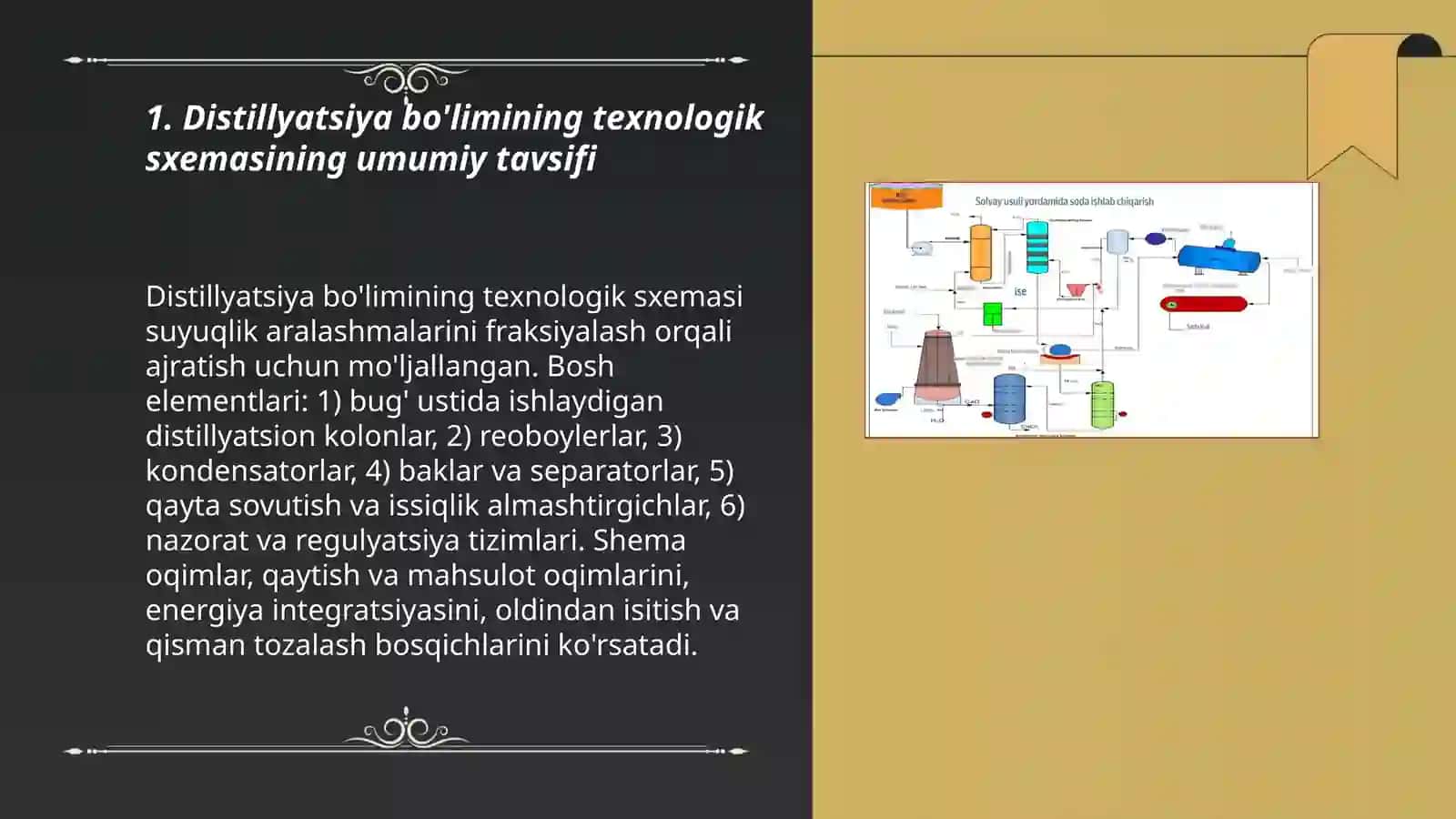 Distillyatsiya texnologik sxemasi 3