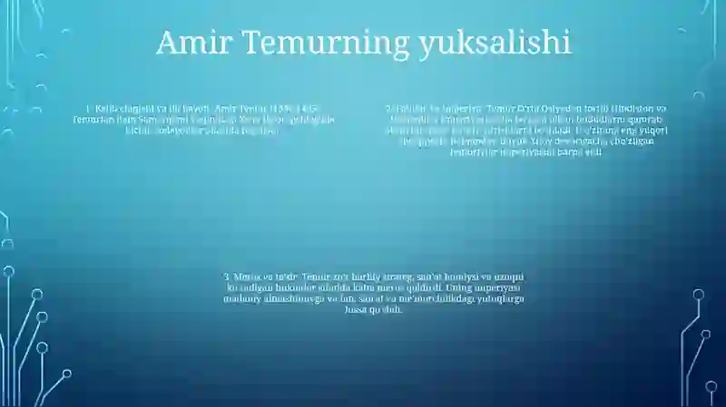 Amir Temur Va Temuriylar 3