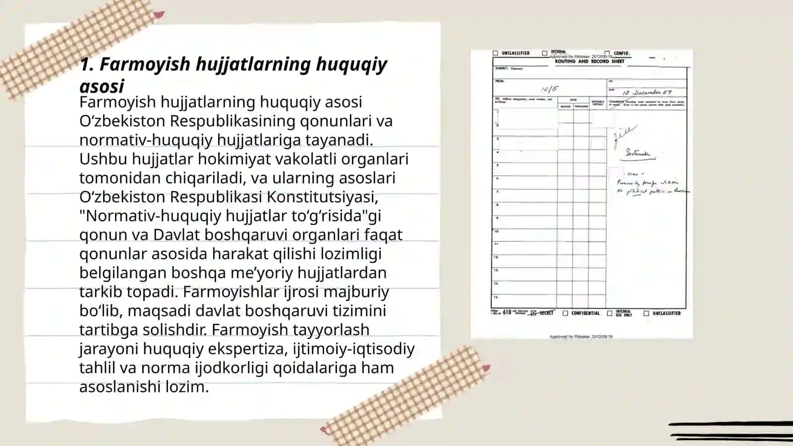 Farmoyish hujjatlarning huquqiy asosi 3