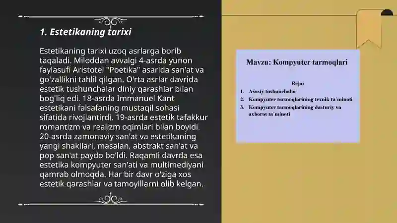 Estetika asosiy tushuncha 3