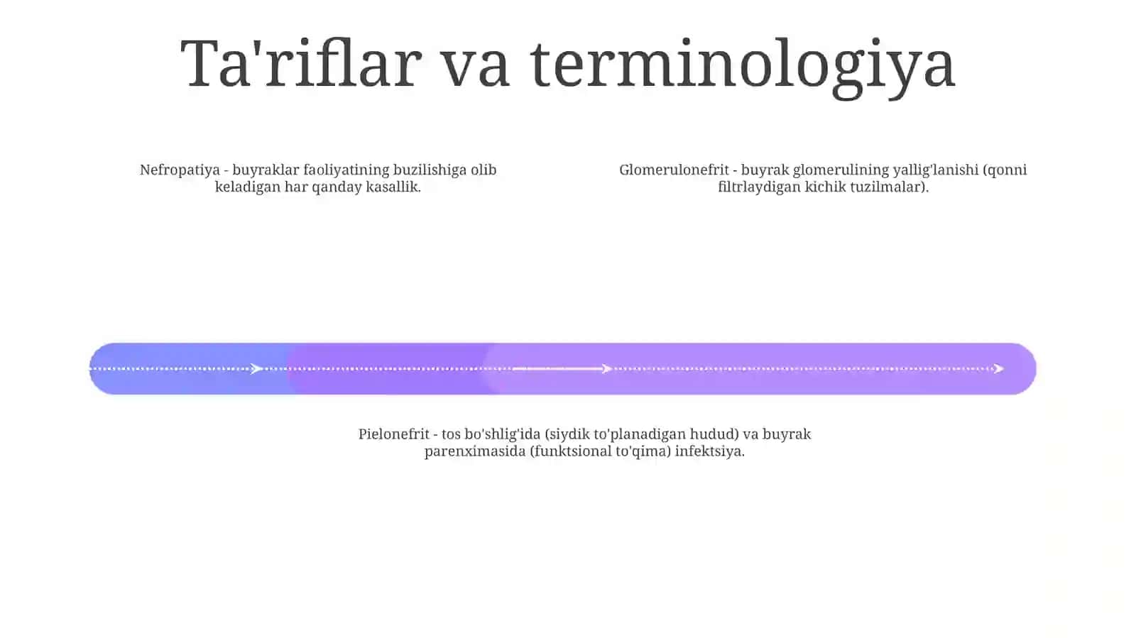 Nefropatiya. Glomerulonefrit. OʻTkir Va Surunkali Buyrak Yetishmovchiligi. Pielonefrit. Nefrotserroz.Patomorfologiyasi 3