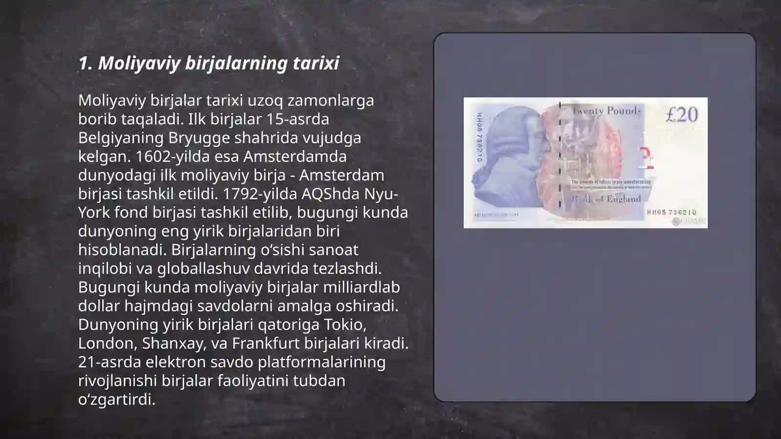 Moliyaviy birjalar va ularni tartibga solish 3