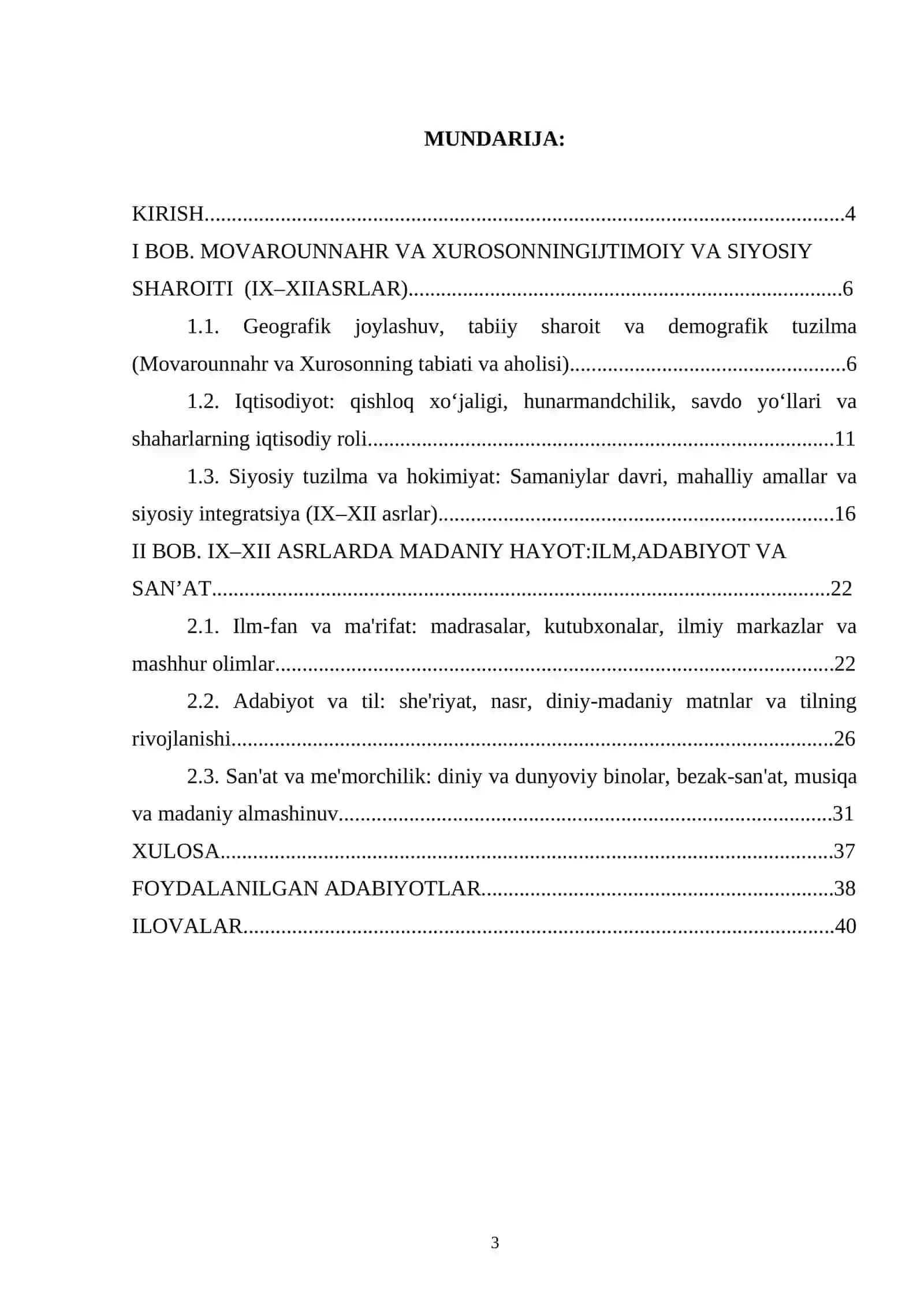IX-XII ASRLARDA MOVAROUNNAHR VA XUROSONDA MADANIY HAYOT 3