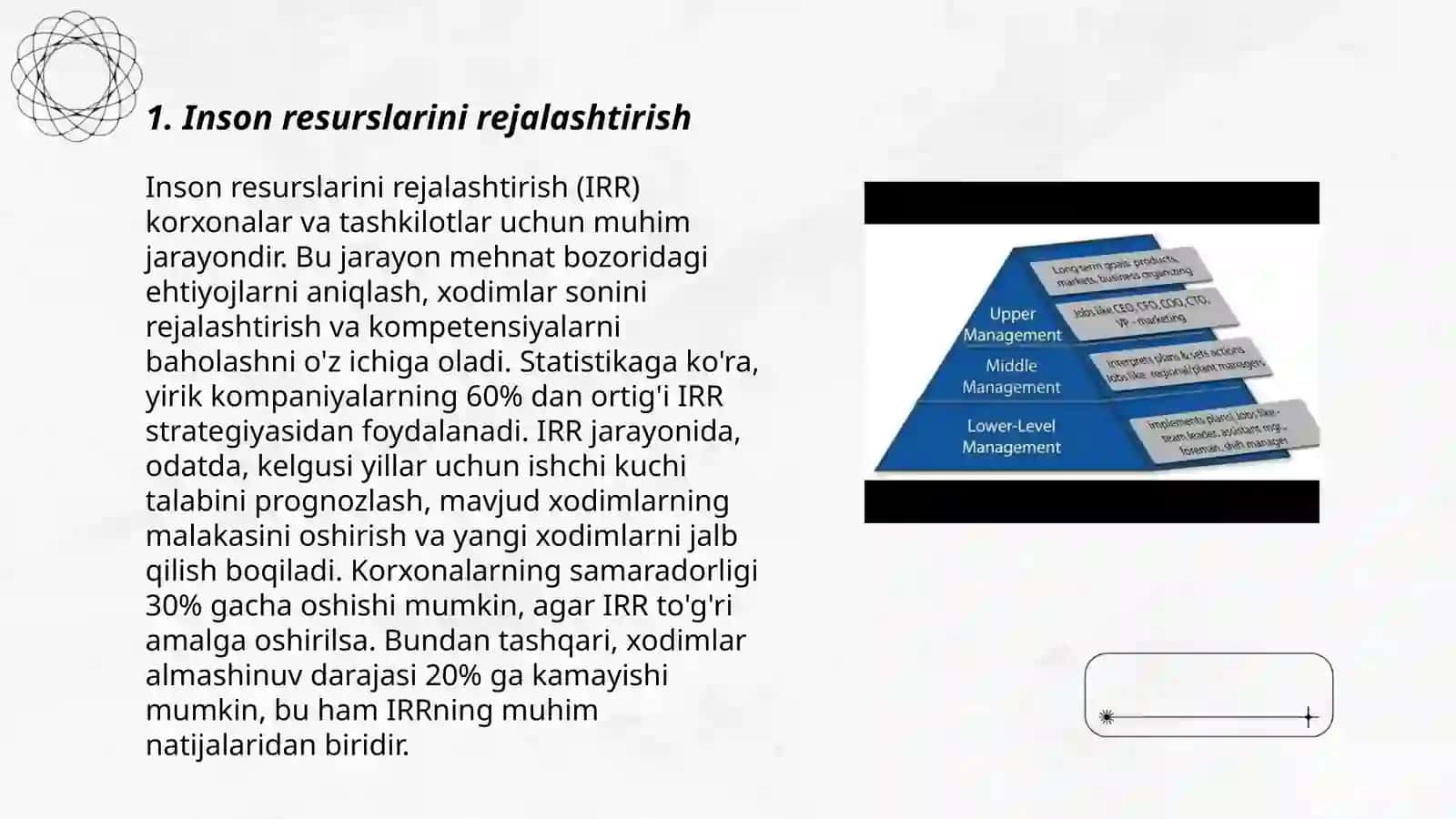 Inson resurslarini boshqarish funksiyalari va usullari 3