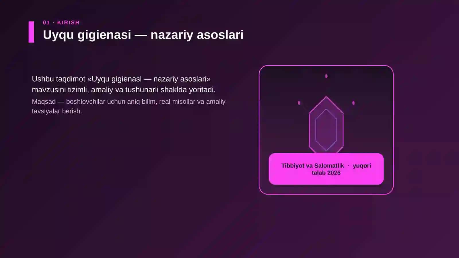 Uyqu gigienasi — nazariy asoslari 3